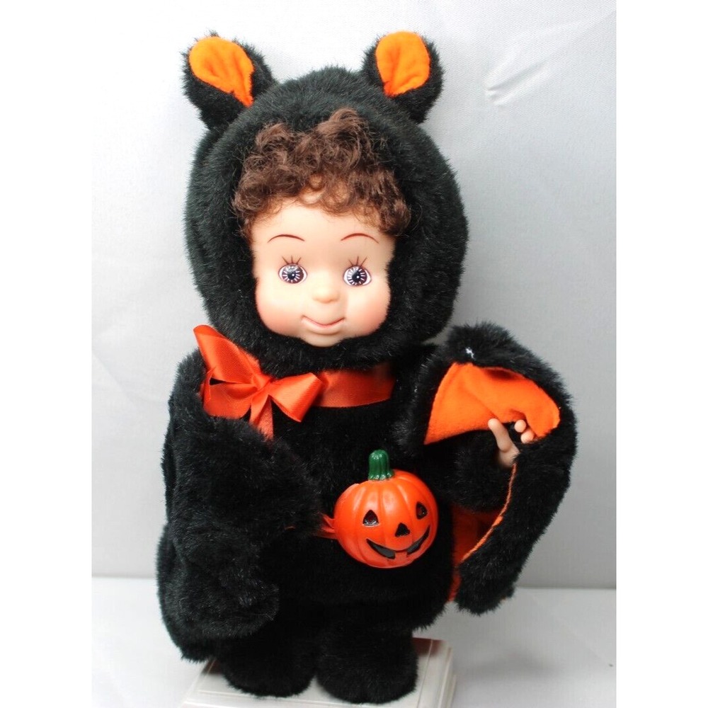 1994 Santa's Best 13" Animated Halloween Kids Bat Girl, Decor ONLY, please read. - Picture 16 of 16